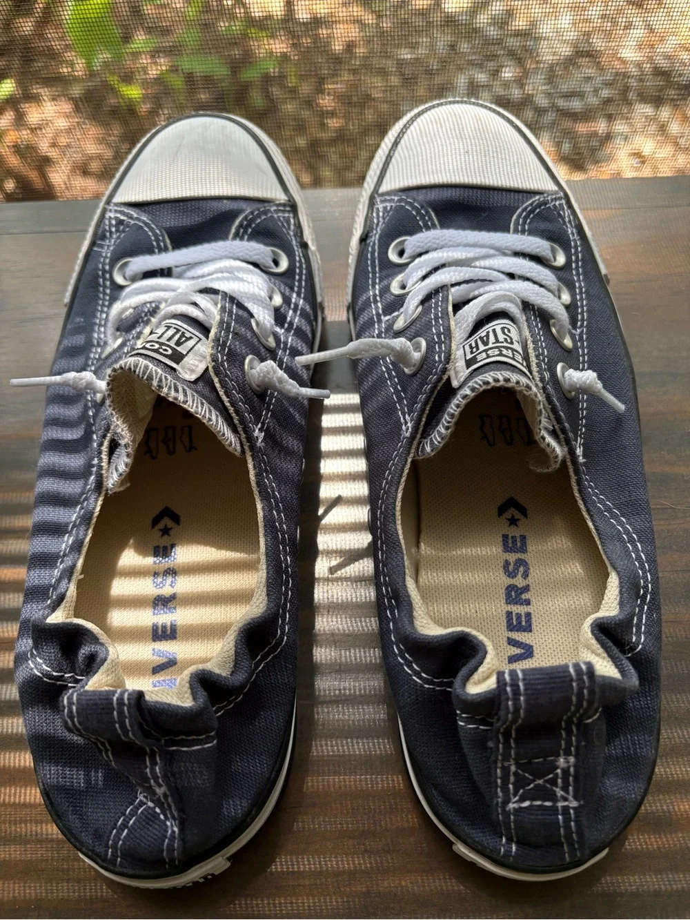 Converse Shoreline All Star Slip On Sneakers• size 8.5• Navy Blue🔥 - Picture 11 of 13
